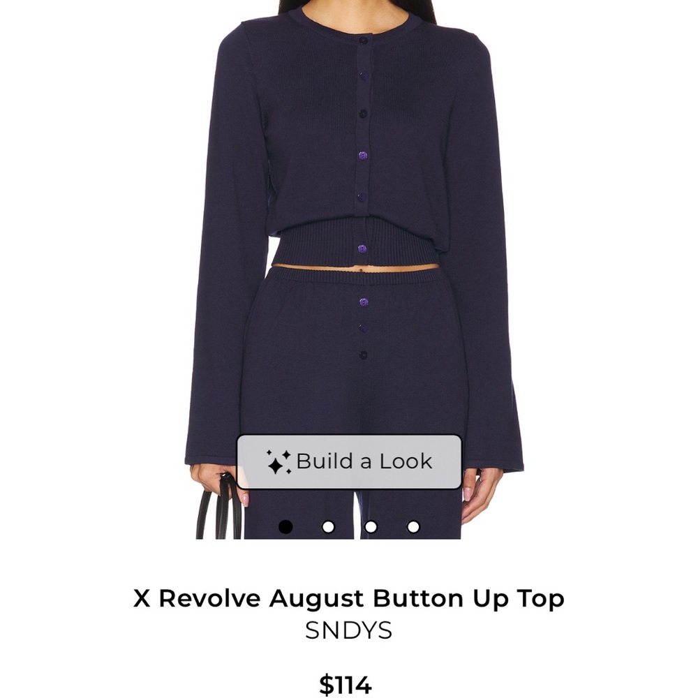 Navy Button-Up Cardigan